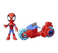 SPIDEY AND HIS AMAZING FRIENDS Marvel, Spidey Action Figure, Toy Motorcycle, Toys for 3-Year-Old Boys and Girls and Up, Red, Blue