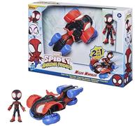 Marvel Spidey Miles Morales Action Figure & Vehicle Toy