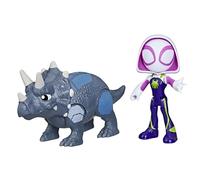 Spidey and his Amazing Friends Marvel Dino-Webs, Ghost-Spider & Rhino Dino Action Figures Set