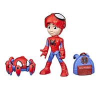 Spidey and His Amazing Friends Marvel Hero Reveal 2-Pack 4-Inch Scale-Action Figures -Mask Flip Feature Spidey and Trace-E 3 and Up