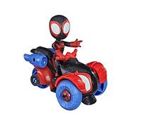 SPIDEY AND HIS AMAZING FRIENDS Hasbro Marvel Miles Morales: Spider-Man Action Figure And Techno-Racer Vehicle, For Kids Ages 3 And Up, Multicolor, (F1941)