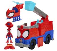 Marvel Spidey and his Amazing Friends Rescue-Webs Fire engine, 7.6 cm Action Figure and Toy Vehicle, Super Hero Toys and Figures for Kids, Ages 3+