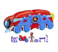 SPIDEY AND HIS AMAZING FRIENDS Marvel Spider Crawl-R 2-in-1 Headquarters Playset, Preschool Toy for Age 3 and Up, 61-cm Tall