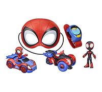 SPIDEY AND HIS AMAZING FRIENDS Marvel Super Spidey Set, Role Play Toys, Toy Car, Spider-Man Mask, Action Figure