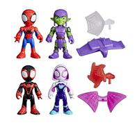 Spidey and his Amazing Friends Marvel Web-Slinging Adventure Set, Spider-Man Action Figures, Grün