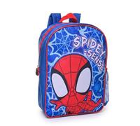Spidey And His Amazing Friends 'Spidey-Sense' Kids Backpack - Premium Licensed School Bag with Rubber Zip Pull, Drinks Bottle Holder & Padded Shoulder Straps, Ages 2-6 (32 x 24 x 10cm)