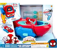 Spidey and His Amazing Friends Spidey Transforming Web-Wave Cruiser - 9-Inch 2-I