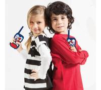 Lexibook, Spidey and His Amazing Friends, Walkie-Talkies 200m, Communication Game for Children, 2 Communication Channels, Belt Clip, Battery Operated, Blue/Red, TW12SP1