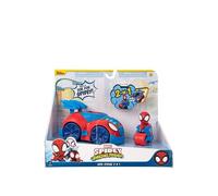 Spidey and his Amazing Friends Marvel's SNF0113 2 n 1 Strike Feature Vehicle-Launch Web Cycle-Must-Have Toy for All Spidey Fans