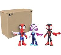 SPIDEY Box 3 Figure GRAND 22cm GHOST SPIDER Spiderman MILES Hasbro F5929