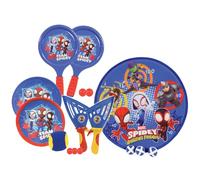 Spidey & Friends Kids 4 in 1 Bumper Garden Games Box | Pop Ball & Sticky Catch Target Shot | Indoor Outdoor Fun Play | Childrens Fun Garden Beach Camping Party Games | Ages 3+