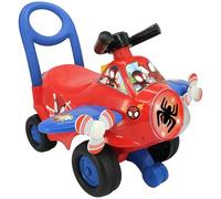 Spidey & Friends Ride On Toy Plane - Interactive Spidey Car for Kids with Lights & Sounds, Steering Wheel Activities, Push Along For Balance & Coordination - Ride-On Toys for 1 Year Old, Boys, Girls