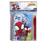 Spidey & Friends Spiral Notebook Bundle - Spiderman Stationery Set with Pen