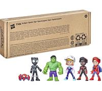 Marvel Spidey and His Amazing Friends Hero Reveal Multipack With Mask-Flip Feature, 4-Inch Scale Action Figure Toys, Kids Ages 3 And Up, Frustration-
