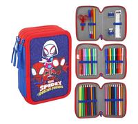 Spidey & His Amazing Friends 3 Tier Pencil Case with Stationery Included