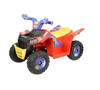 Spidey Kids Mini Quad Bike - Official Licensed Kids Ride On Car - 6V Electric Ride On Toys - Forward, Reverse Gears, Chunky Tyres & Amazing Friends Decals, Safe Toddler Toy - Spidey Toys