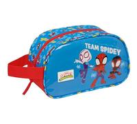Spidey - Medium Children's School Toiletry Bag with Handle, Children's Toiletry Bag, Adaptable to Trolley, Easy Cleaning, Comfortable and Versatile, Quality and Resistance, 26 x 12 x 15 cm