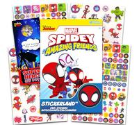 Spidey Potty Training Stickers Bundle - Over 295 Spidey and His Amazing Friends Reward Stickers for Toddlers Plus Superhero Door Hanger | Spiderman Spidey Stickers Party Favors