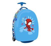 Spidey Rescue - Cabin Trolley 16 Inches, Suitcase with Wheels, Security Lock, Lightweight Suitcase, 28 x 23 x 43 cm