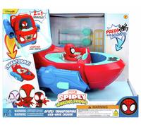 Spidey Transforming Web-Wave Cruiser - 9-Inch 2-In-1 Vehicle