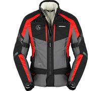 Spidi 4 Season Evo H2Out Ladies Motorcycle Textile Jacket, black/grey/red, size L