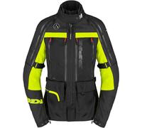 Spidi 4 Season V3 H2Out waterproof Ladies Motorcycle Textile Jacket, black/grey/fluo yellow, size S