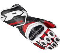 Spidi Carbo 7 Motorcycle Gloves, black/white/red, size 3XL