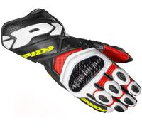 Spidi Carbo 7 Motorcycle Gloves, black-white-yellow, size 3XL