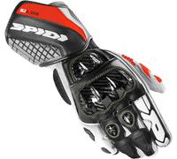 Spidi Carbo Kangaroo Motorcycle Gloves, black-red, size L for Men