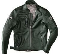 Spidi Clubber Motorcycle Leather Jacket, green, size 56 for Men