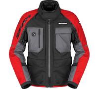 Spidi Crossmaster 2 H2Out waterproof Motorcycle Textile Jacket, red, size 4XL for Men
