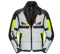 Spidi Crossmaster Motorcycle Textile Jacket, white-yellow, size M for Men