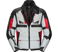 Spidi Crossmaster Motorcycle Textile Jacket, white-red, size 3XL for Men