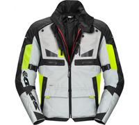 Spidi Crossmaster Motorcycle Textile Jacket, white-yellow, size 3XL for Men