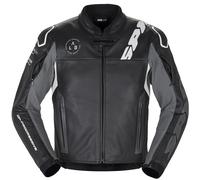 Spidi DP-Progressive, leather jacket 50 Black/White/Grey