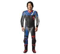 Spidi DP-Progressive Tour, leather suit 2pcs. 54 Black/Red/Blue/Grey