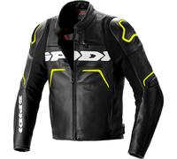 Spidi Evorider 2, leather jacket 48 Black/Neon-Yellow