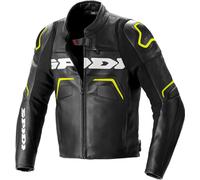 Spidi Evorider 2 Motorcycle Leather Jacket, black/neon, size 50