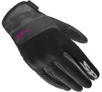 Spidi Flash-KP Tex Ladies Motorcycle Gloves, black-purple, size L for Women