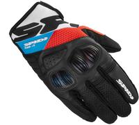 Spidi Flash-R Evo Motorcycle Gloves, red-blue, size M for Men