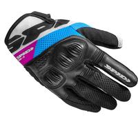 Spidi Flash-R Evo Tex Ladies Motorcycle Gloves, black-purple, size M for Women