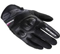 Spidi Flash-R Evo Tex Ladies Motorcycle Gloves, black, size S
