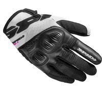 Spidi Flash-R Evo Tex Ladies Motorcycle Gloves, black/white, size M
