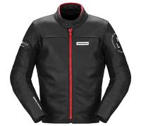 Spidi Genesis Motorcycle Leather Jacket, black/red, size 52