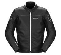 Spidi Genesis Motorcycle Leather Jacket, black-white, size 62 for Men