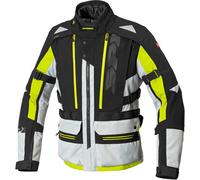 Spidi H2Out Allroad Motorcycle Textile Jacket, black-grey-yellow, size 2XL for Men