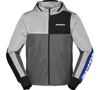 Spidi Hoodie Net, textile jacket L Light Grey/Grey/Blue