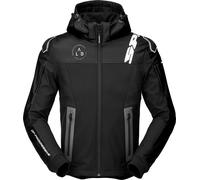 Spidi Warrior Motorcycle Hoodie, black-white, size 3XL for Men