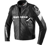 SPIDI Ignite Leather Jacket, Black/White, Size 46