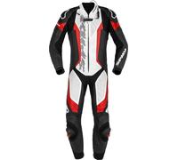 Spidi Laser Pro One Piece Perforated Motorcycle Leather Suit, black-red, size 50 for Men